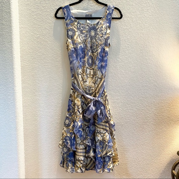 Robbie Bee Dresses & Skirts - Robbie Bee Ruffled Floral Fitted Lined SZ 6 Twirl Dress